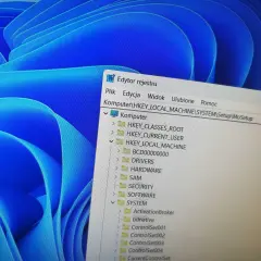 Edytor rejestru Windows 11 bez TPM. Widok folderów HKEY_LOCAL_MACHINE\SYSTEM\Setup\MoSetup.