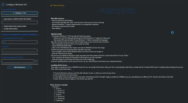 Konfiguracja Windows ISO: wybierz wersję, dodaj sterowniki, ustawienia użytkownika. Jak odinstalować program Windows 11? Ten program pomaga przygotować ISO.