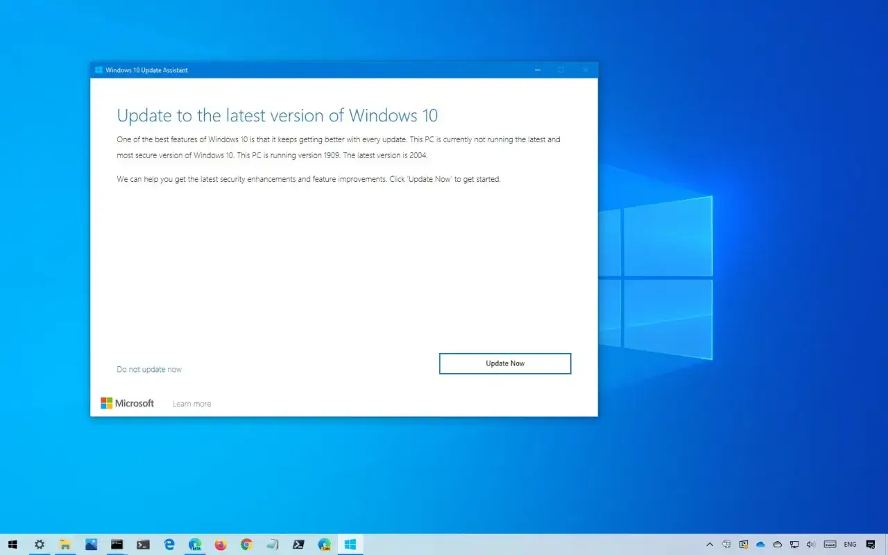 Asystent aktualizacji Windows 10 oferuje najnowszą wersję systemu. Kliknij